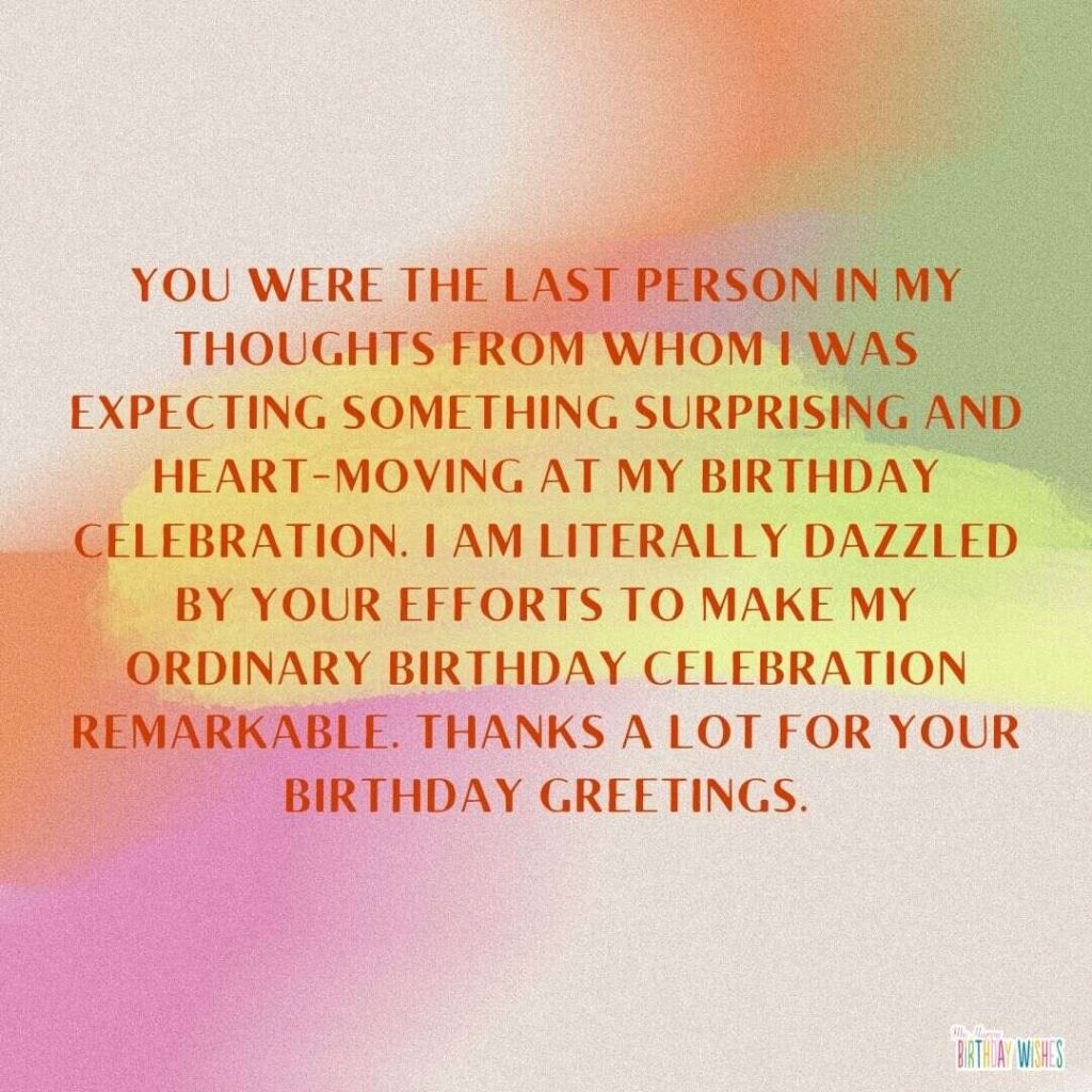 thank you lines for birthday wishes