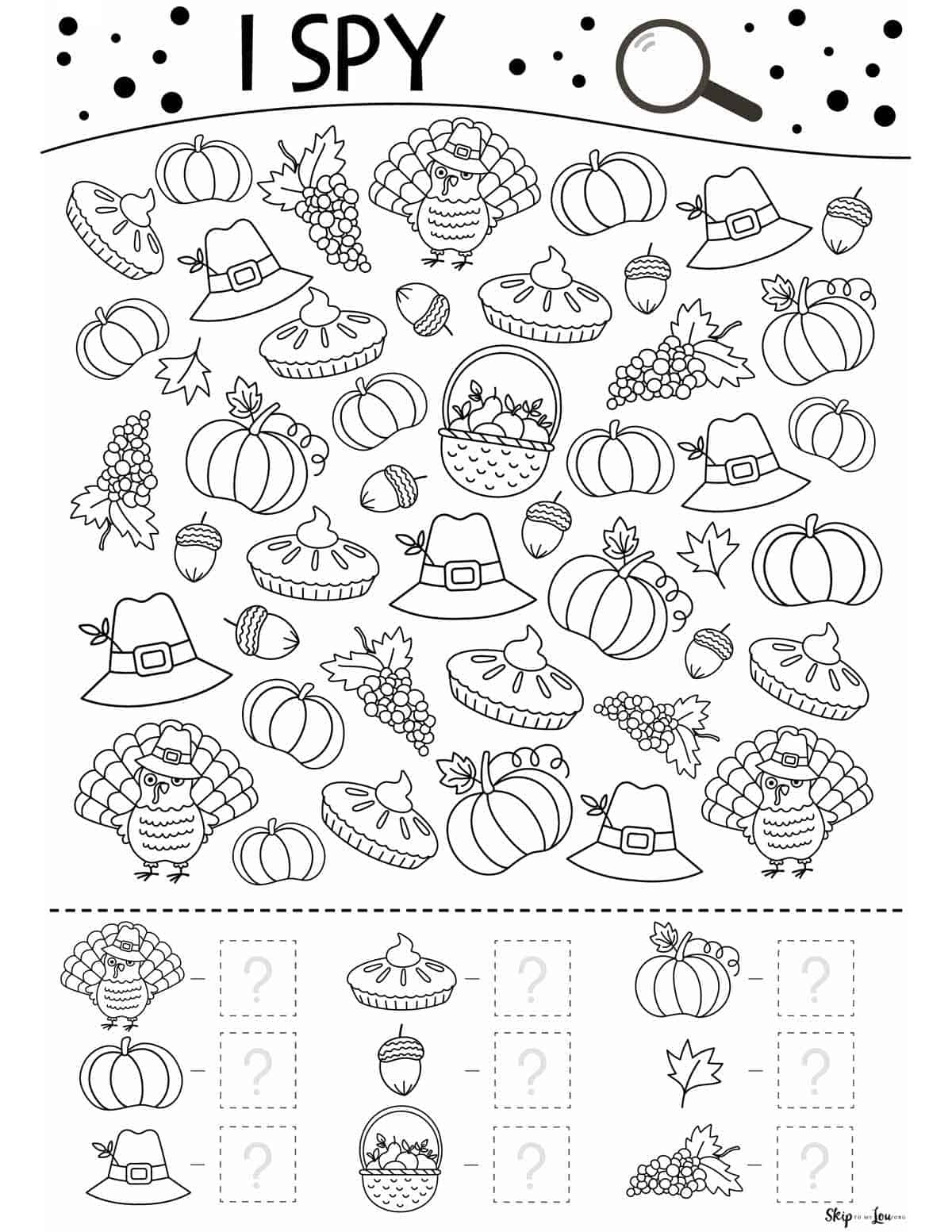 thanksgiving worksheets for 1st grade