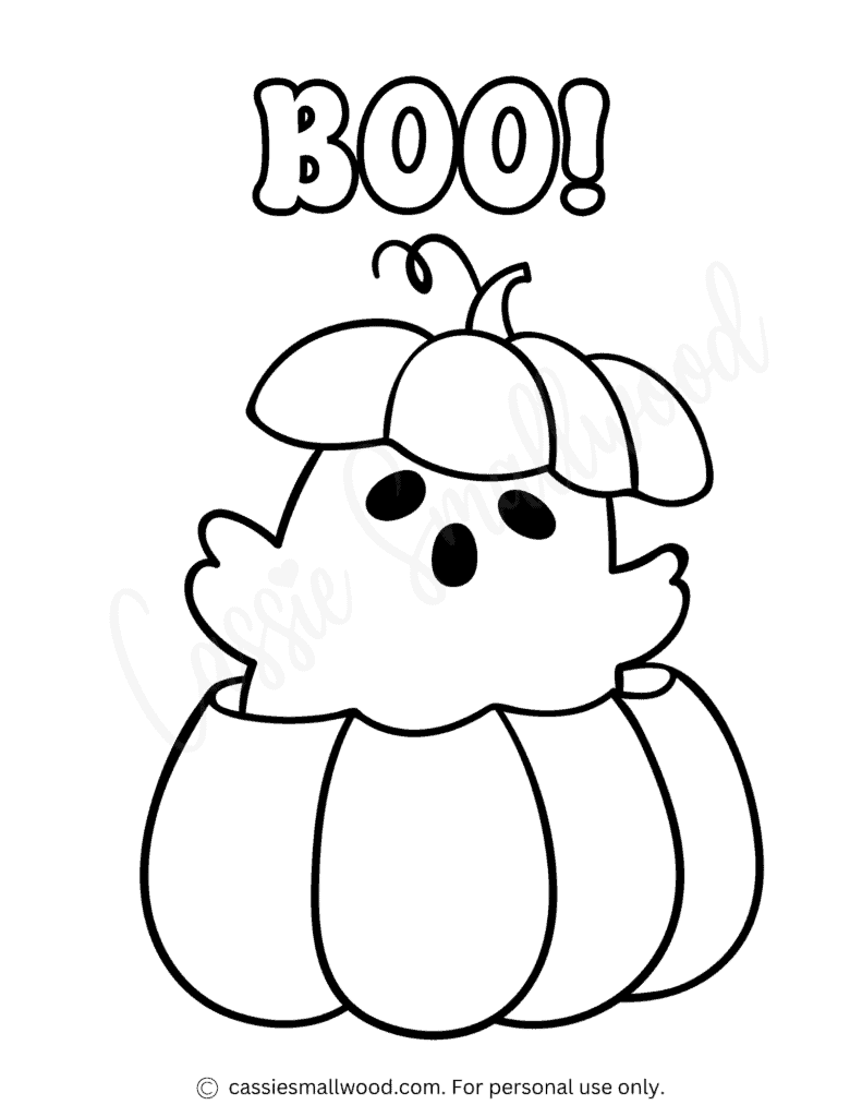 cute ghost coloring pages