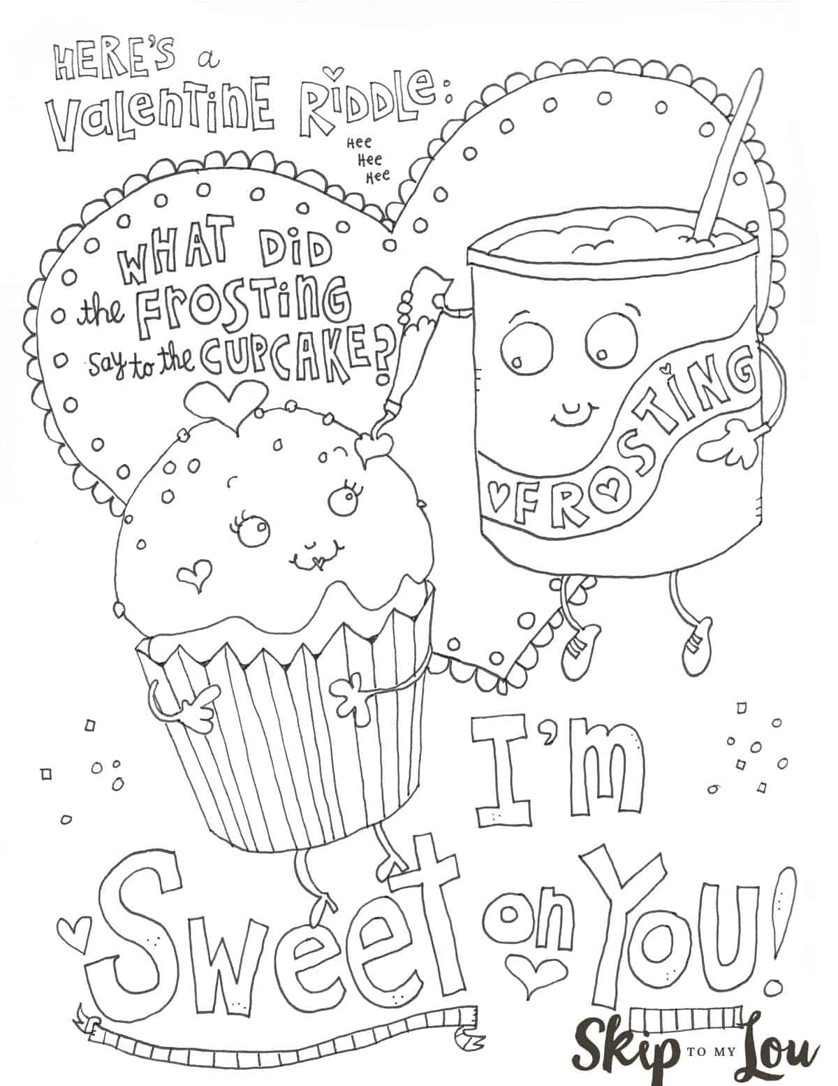 cute coloring pages for valentines day