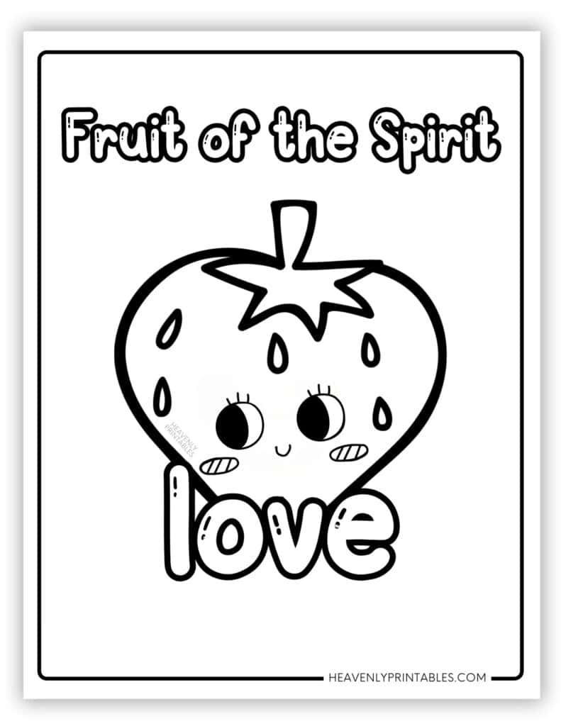 The Fruit Of The Spirit Coloring Pages Free PDF Printables Heavenly Printables