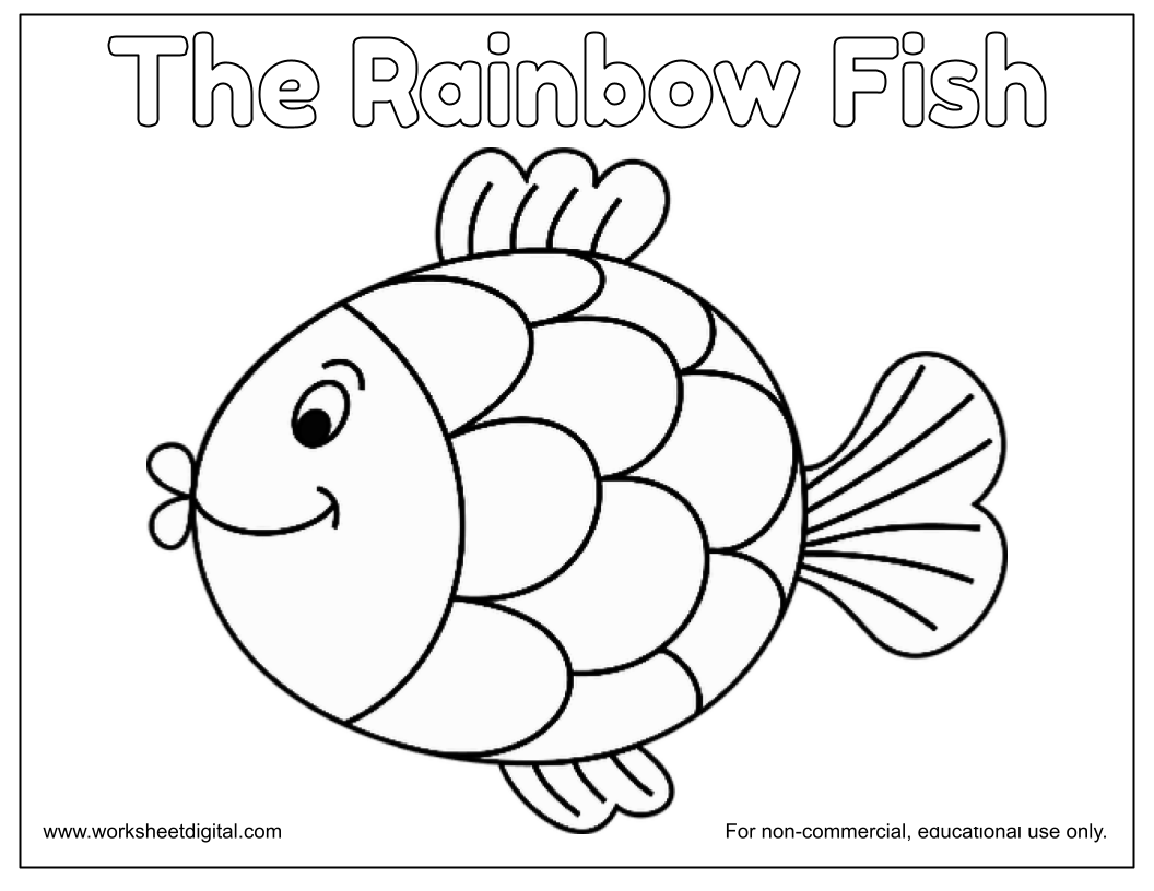 The Rainbow Fish Worksheet Digital Worksheets Library