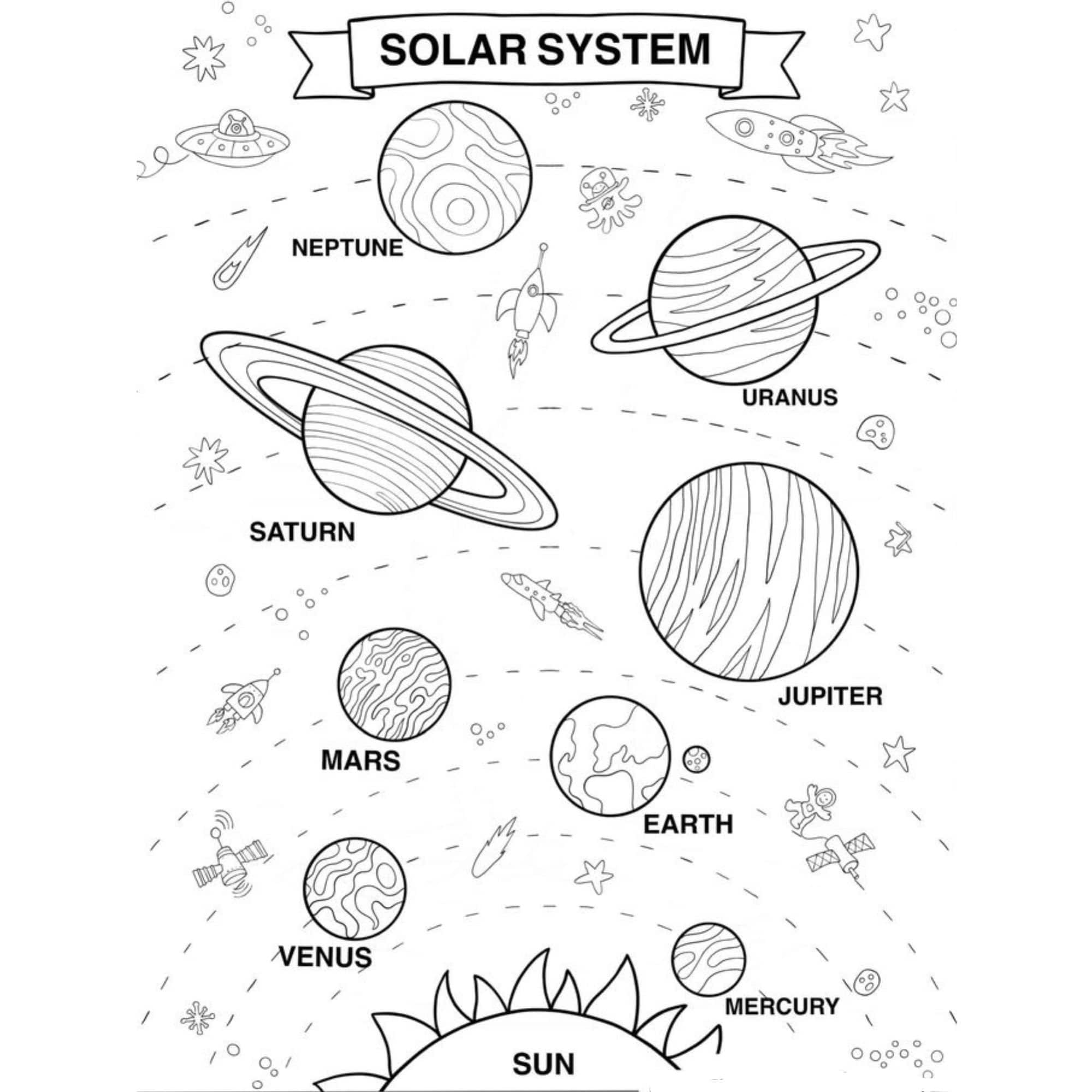 Coloring Book Solar System