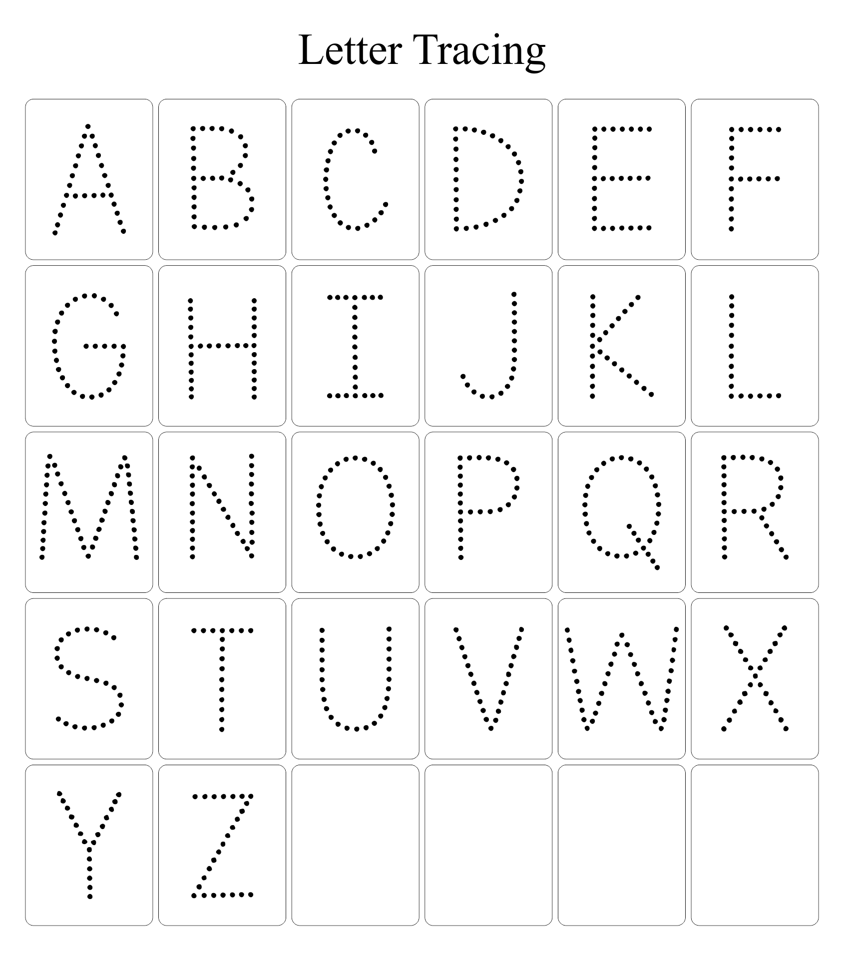 Tracing Letters 25 Free PDF Printables Printablee Worksheets Library