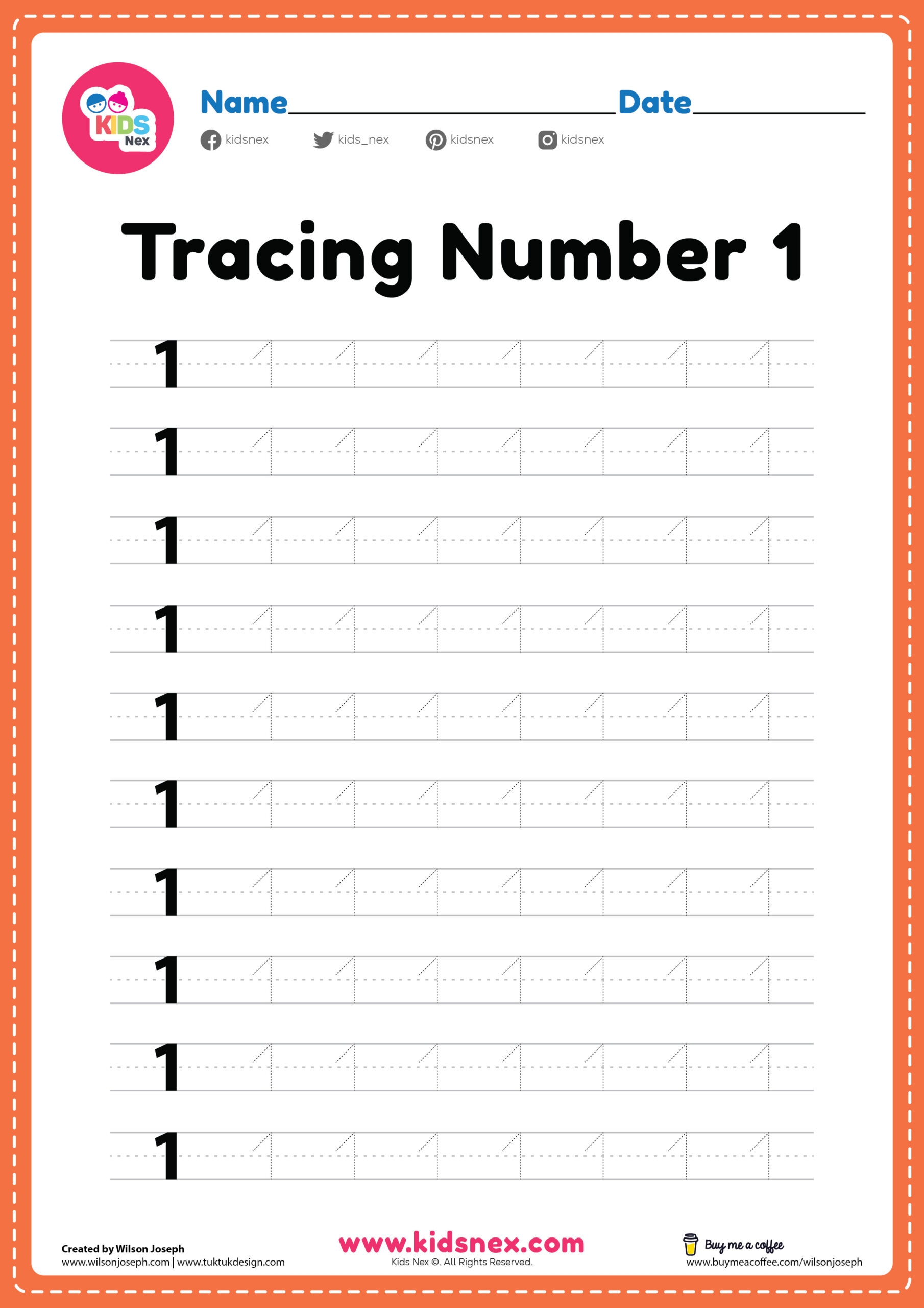 tracing numbers 1 10 worksheets pdf