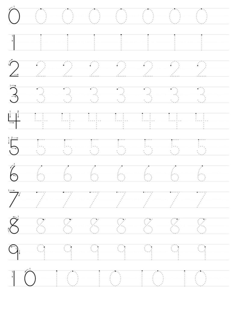 Tracing Numbers Worksheets For Kindergarten READY TO PRINT Worksheets Library