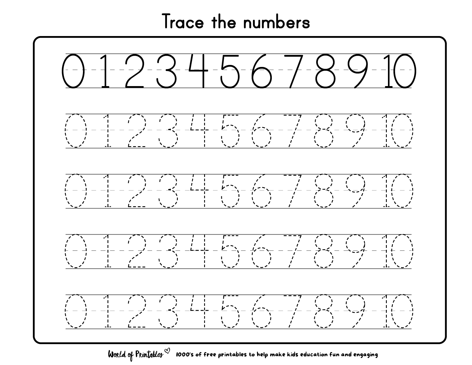 Tracing Worksheets Numbers 1 20 Tracing Worksheets Worksheets Library