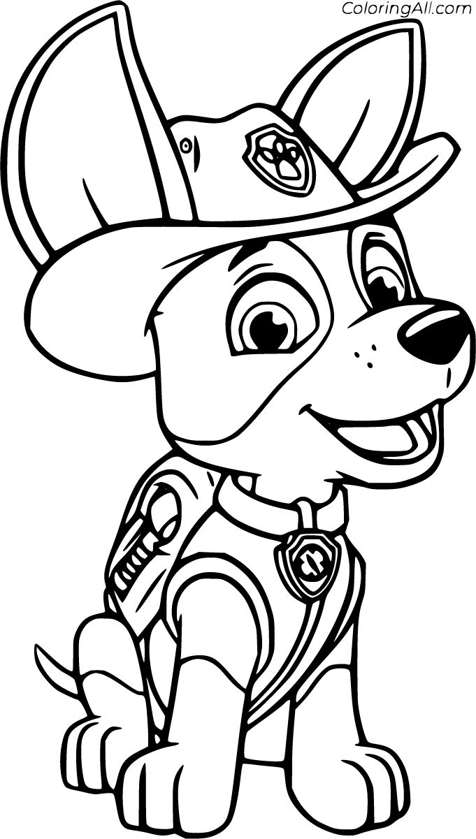coloring pages paw patrol free