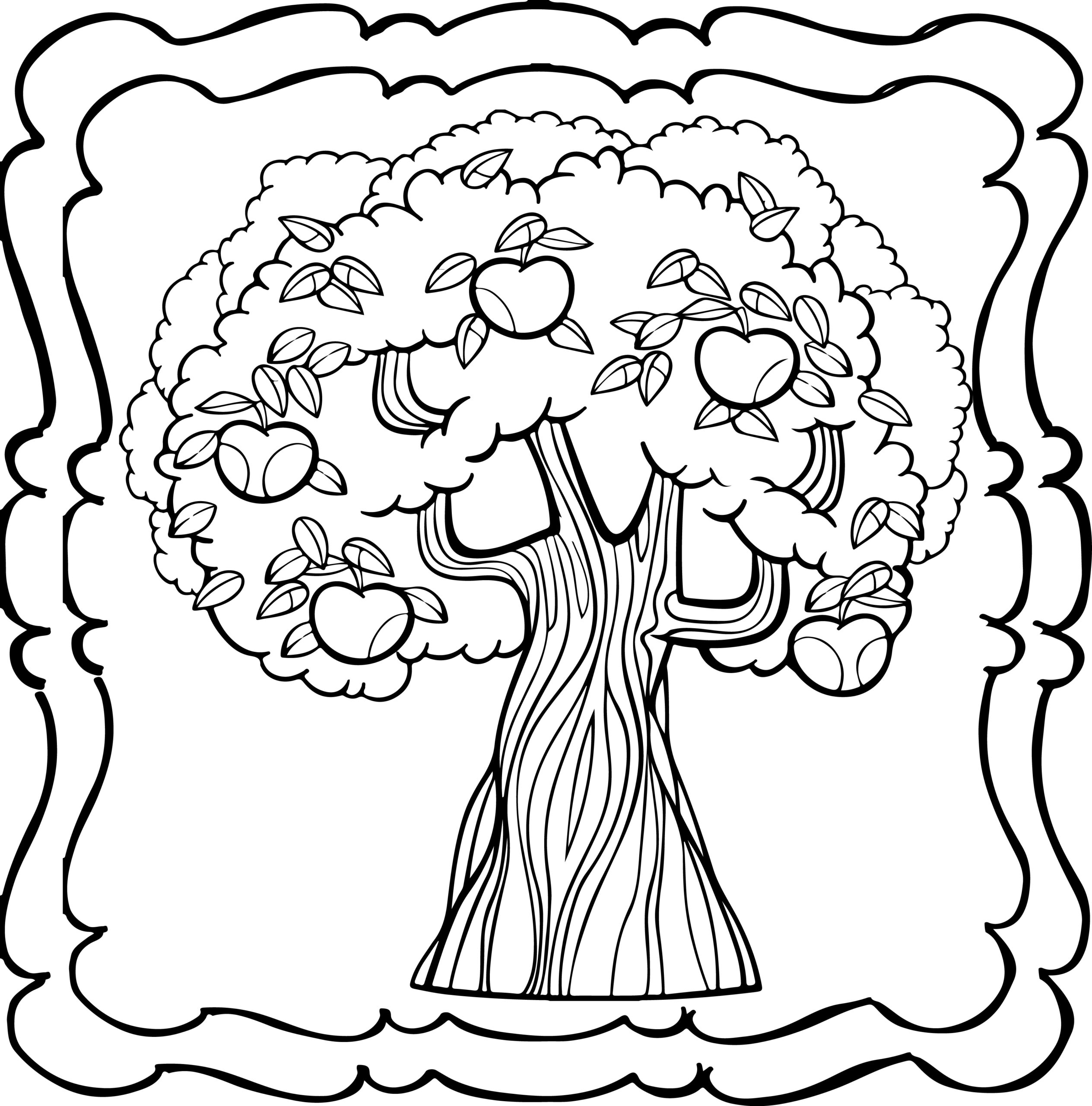 Tree Coloring Book Easy And Fun Trees Coloring Book For Kids Made By Teachers