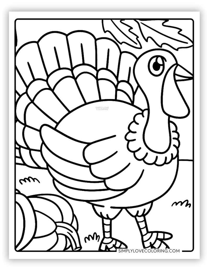 free turkey printable coloring pages