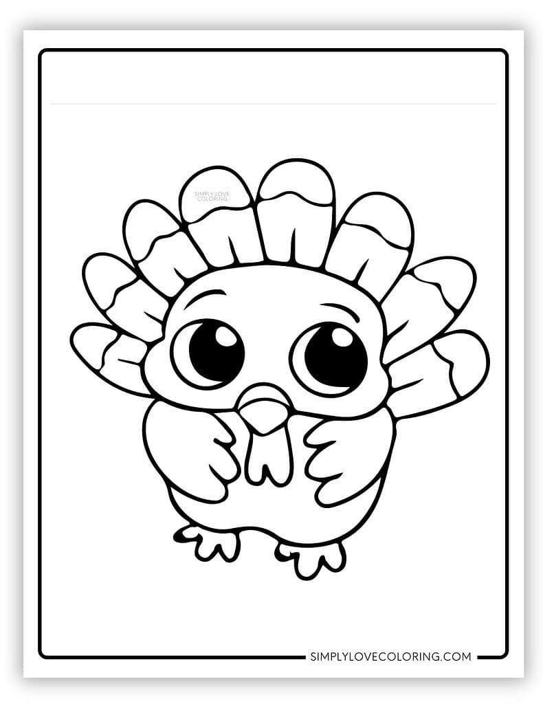 Turkey Coloring Pages Free PDF Printables Simply Love Coloring