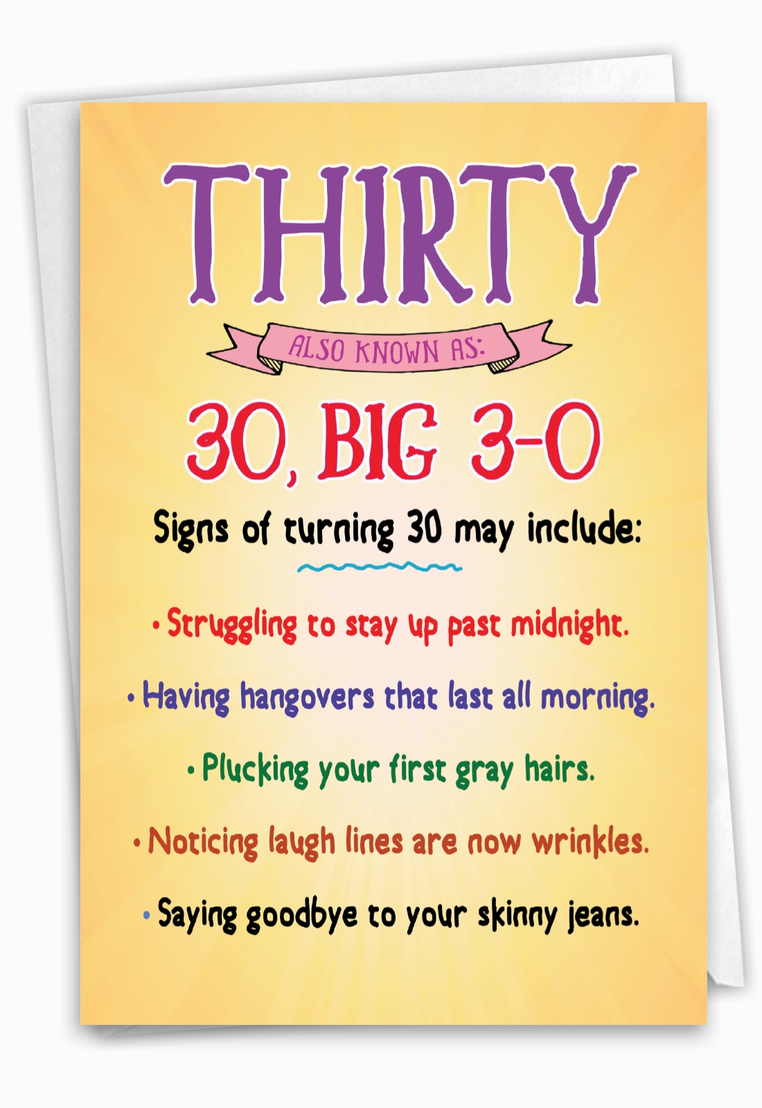30th Birthday Wishes Funny