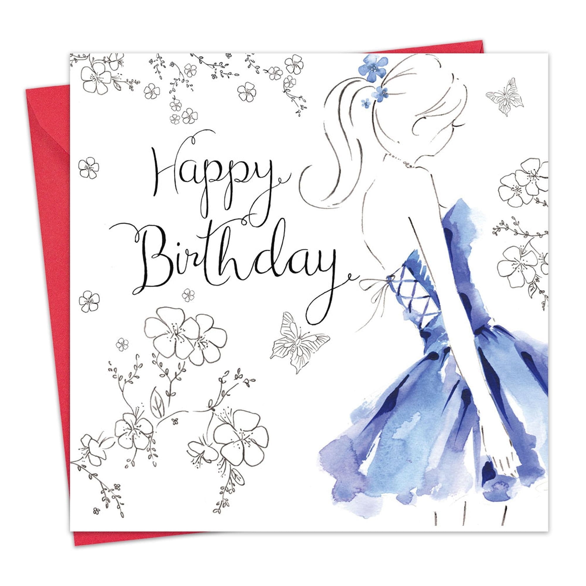 Twizler Happy Birthday Card For Teenage Girl For Her Womens Birthday Greeting Card For Young Lady Female Daughter Walmart