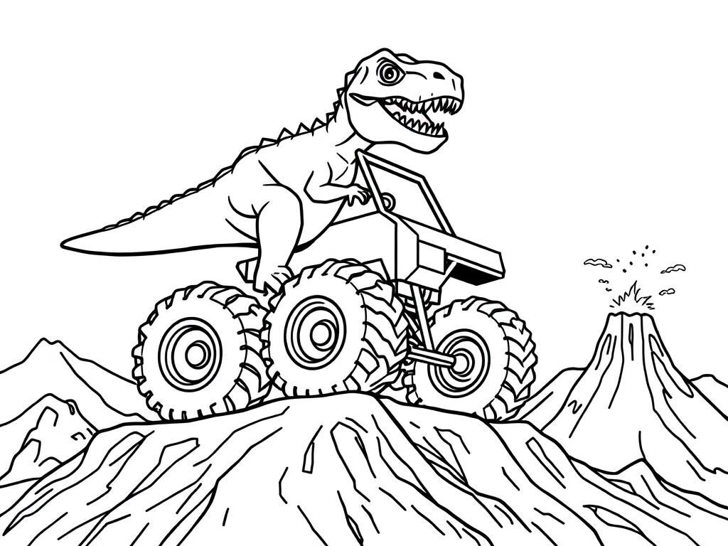 T Rex Dinosaur Coloring Pages