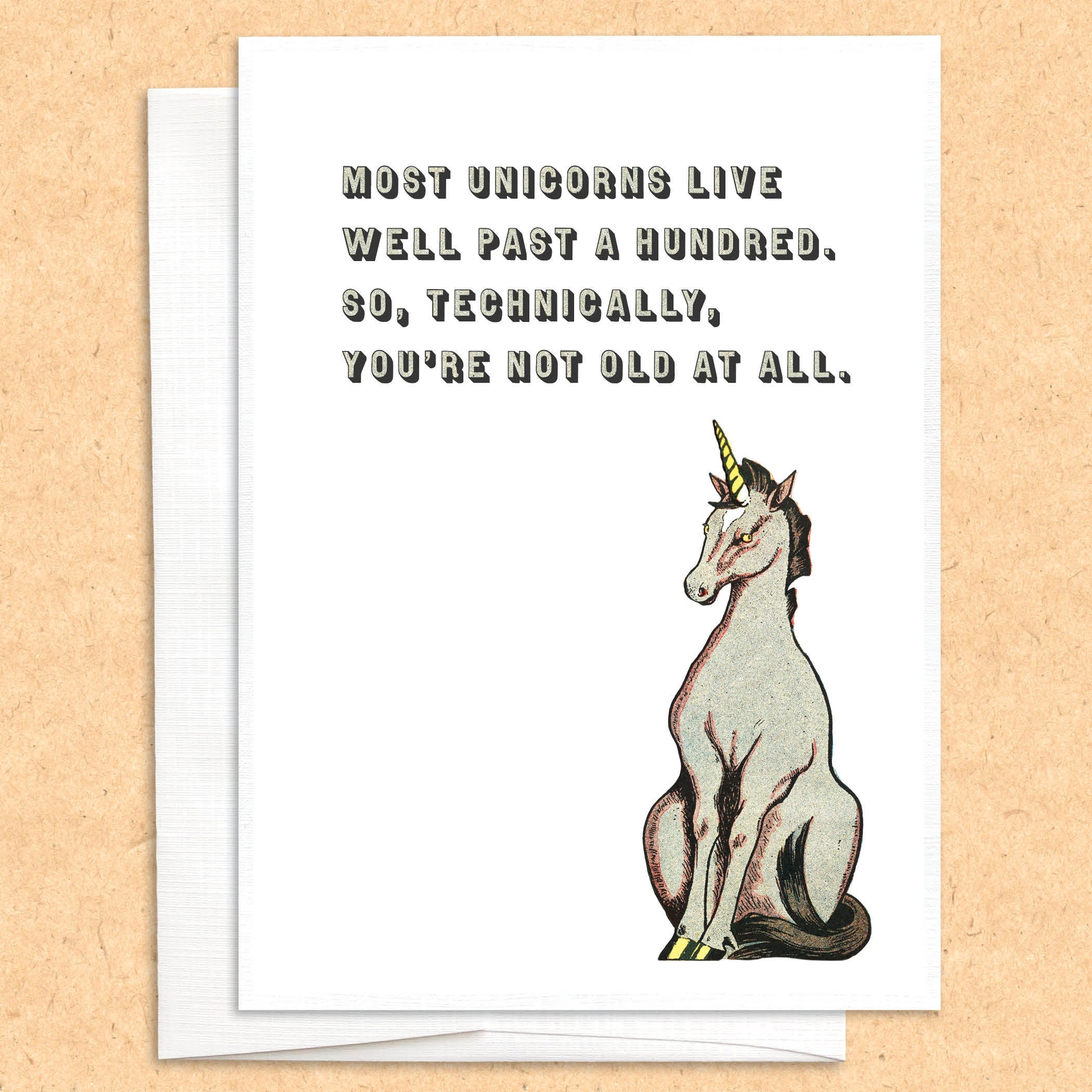 Unicorn Birthday Card Funny Birthday Card Funny Greeting Card Subversive Card Irreverent Card Dark Humor Etsy