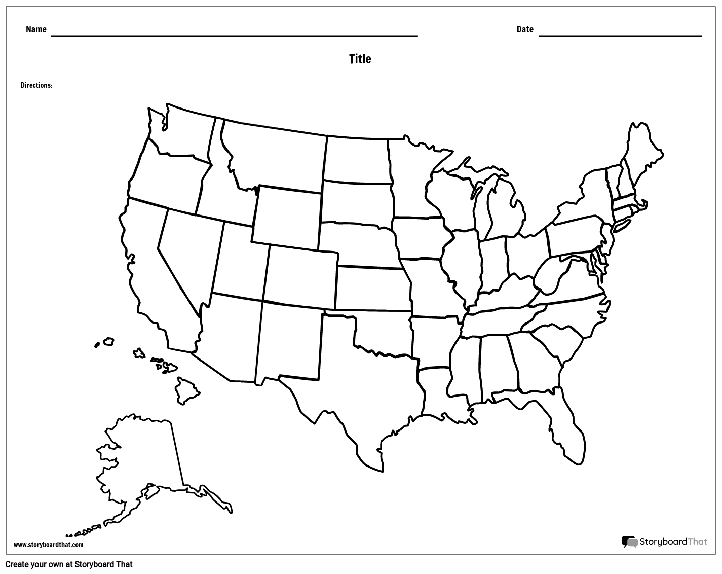 United States Map Storyboard Von Worksheet templates Worksheets Library