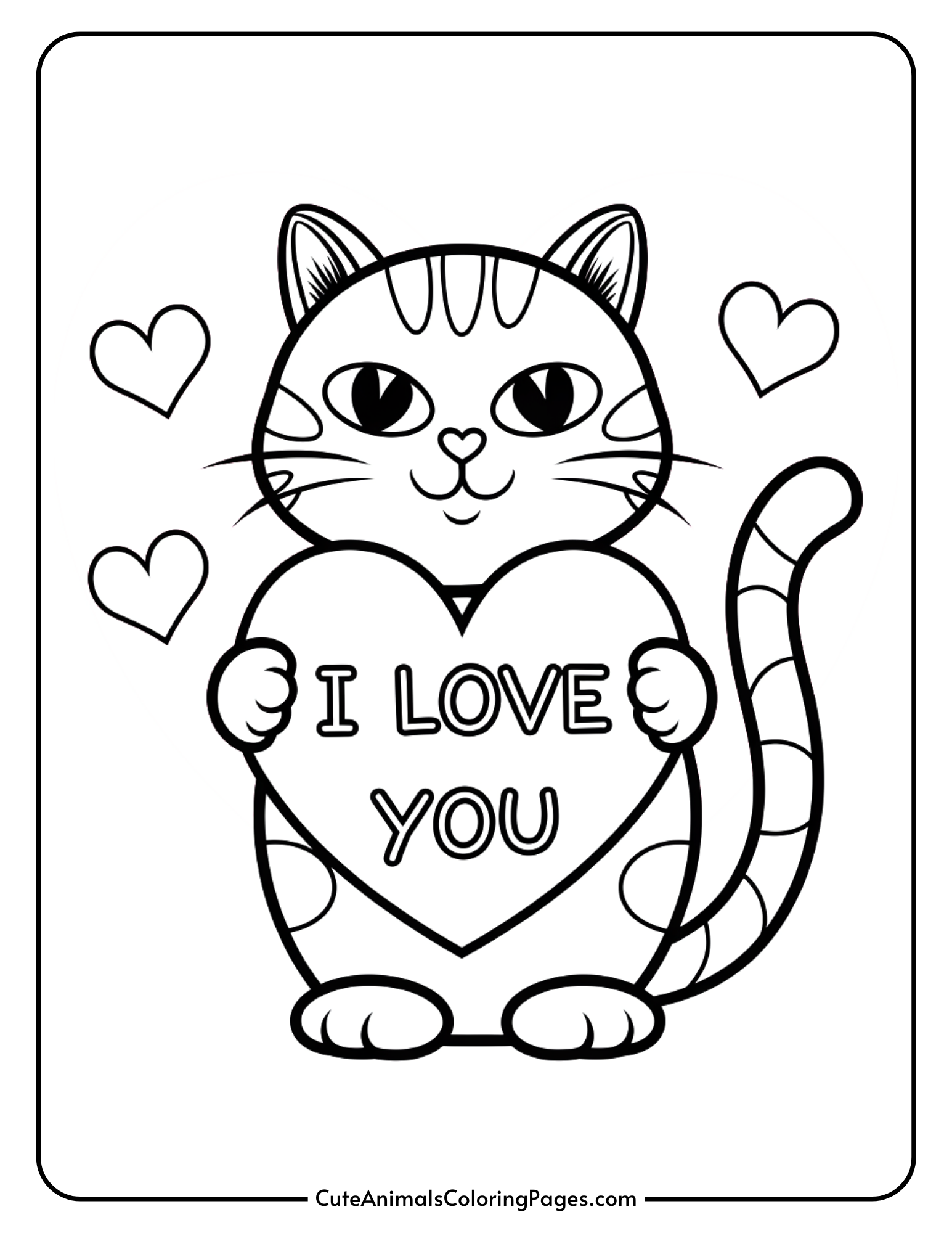 Valentine’s Day Coloring Page