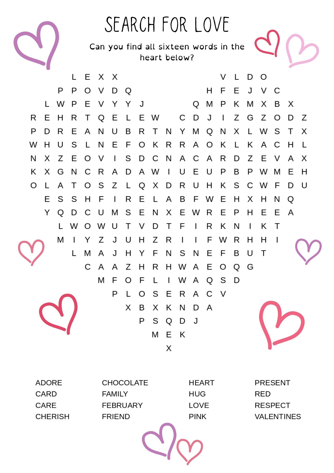 Valentine s Day Activities PDF Curious Little Monkeys Educational Resources