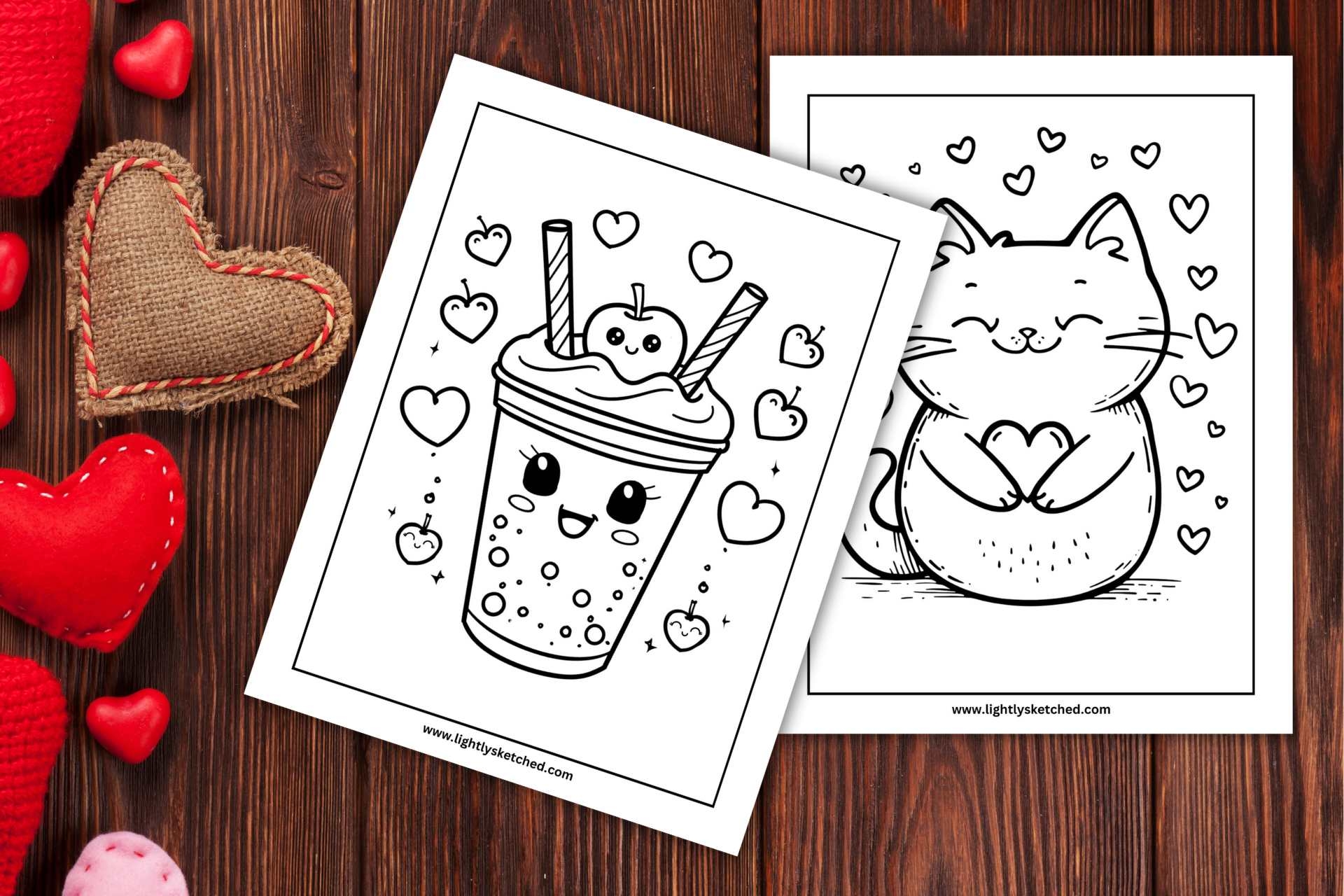 free valentines day coloring pages