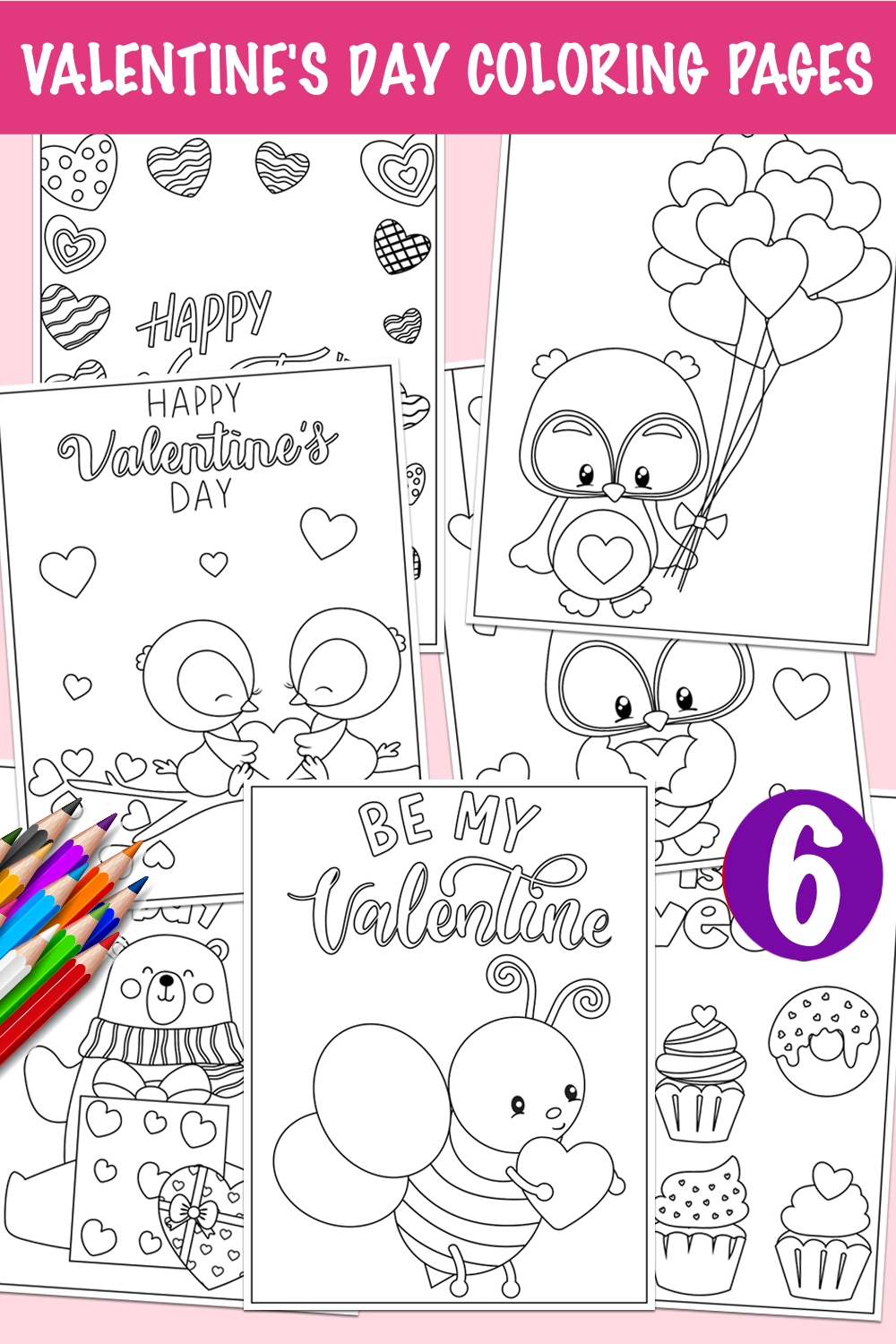 Valentine’s Day Coloring Pages Printable