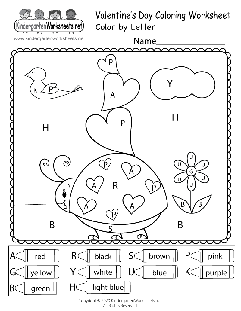 free valentine's day worksheets