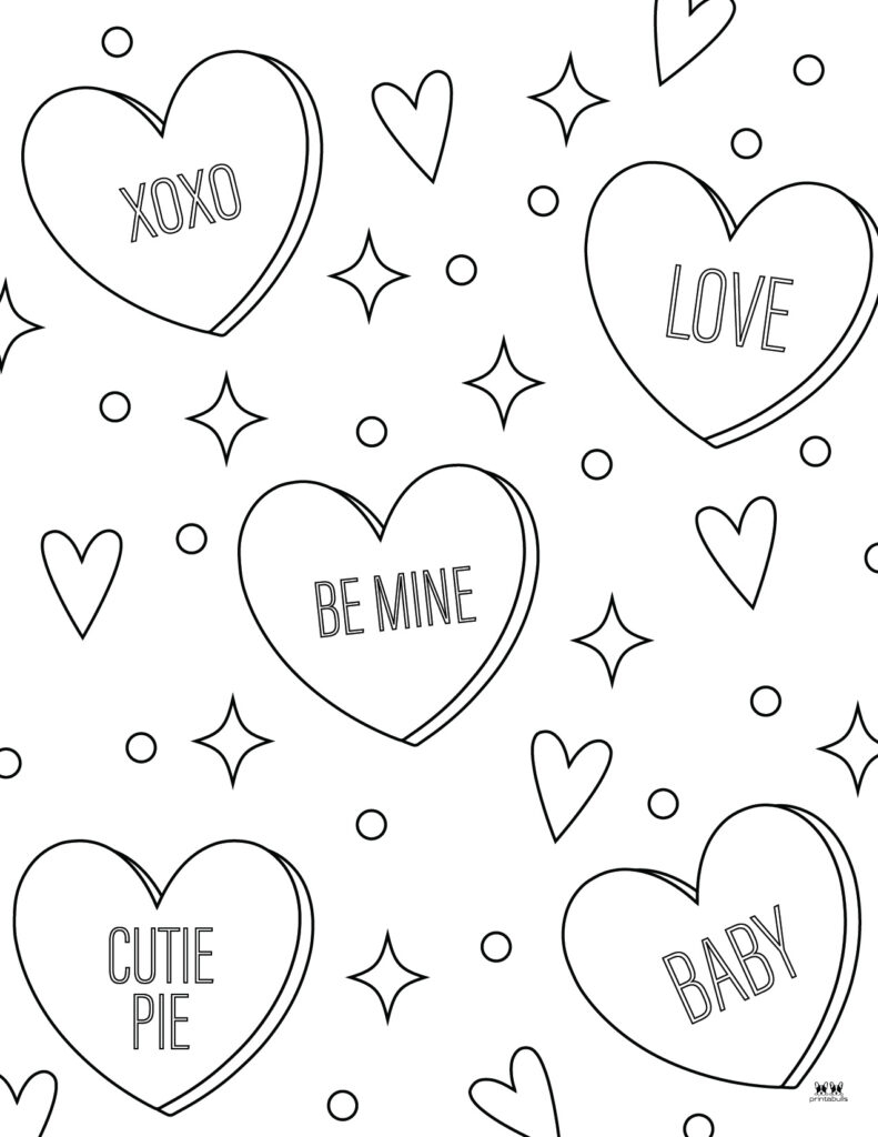 valentine day coloring pages printable