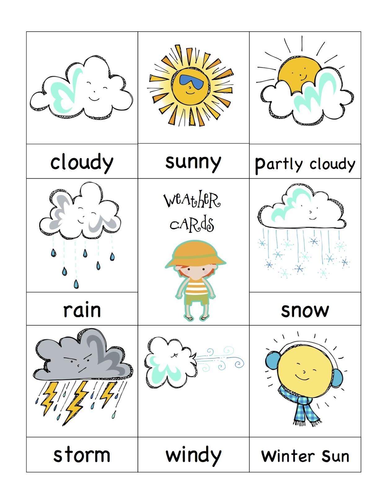 weather worksheets for preschool