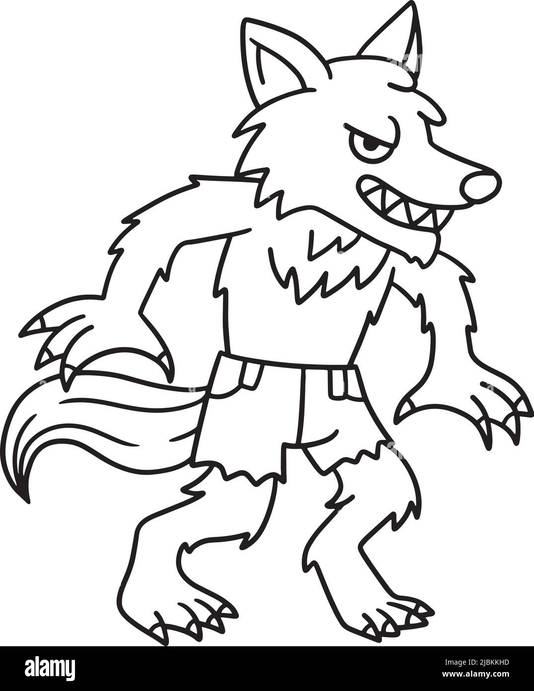 Werewolf Halloween Isolated Coloring Page Stock Vector Image Art Alamy Werewolf Halloween Isolated Coloring Page Stock Vector Image Art Alamy