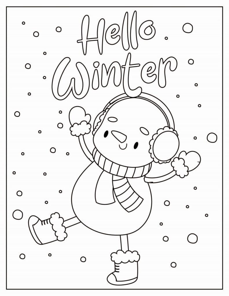Winter Coloring Pages Kids Activity Zone Winter Coloring Pages Kids Activity Zone