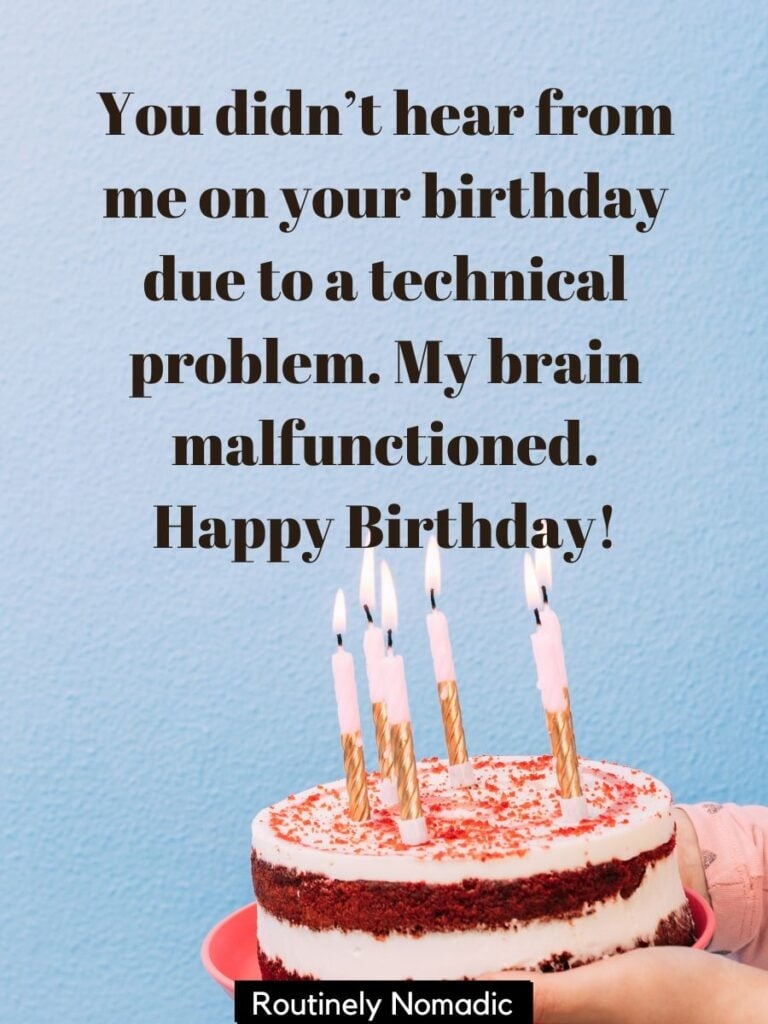 Wishes Funny Belated Birthday Messages For A Friend Late Birthday Wishes Quotes For Friends Family Thank You Messages For A Friend
