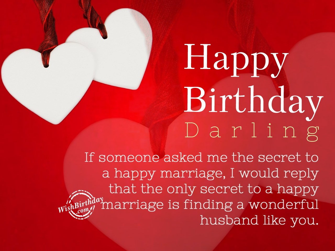 birthday wishes messages for husband from wife