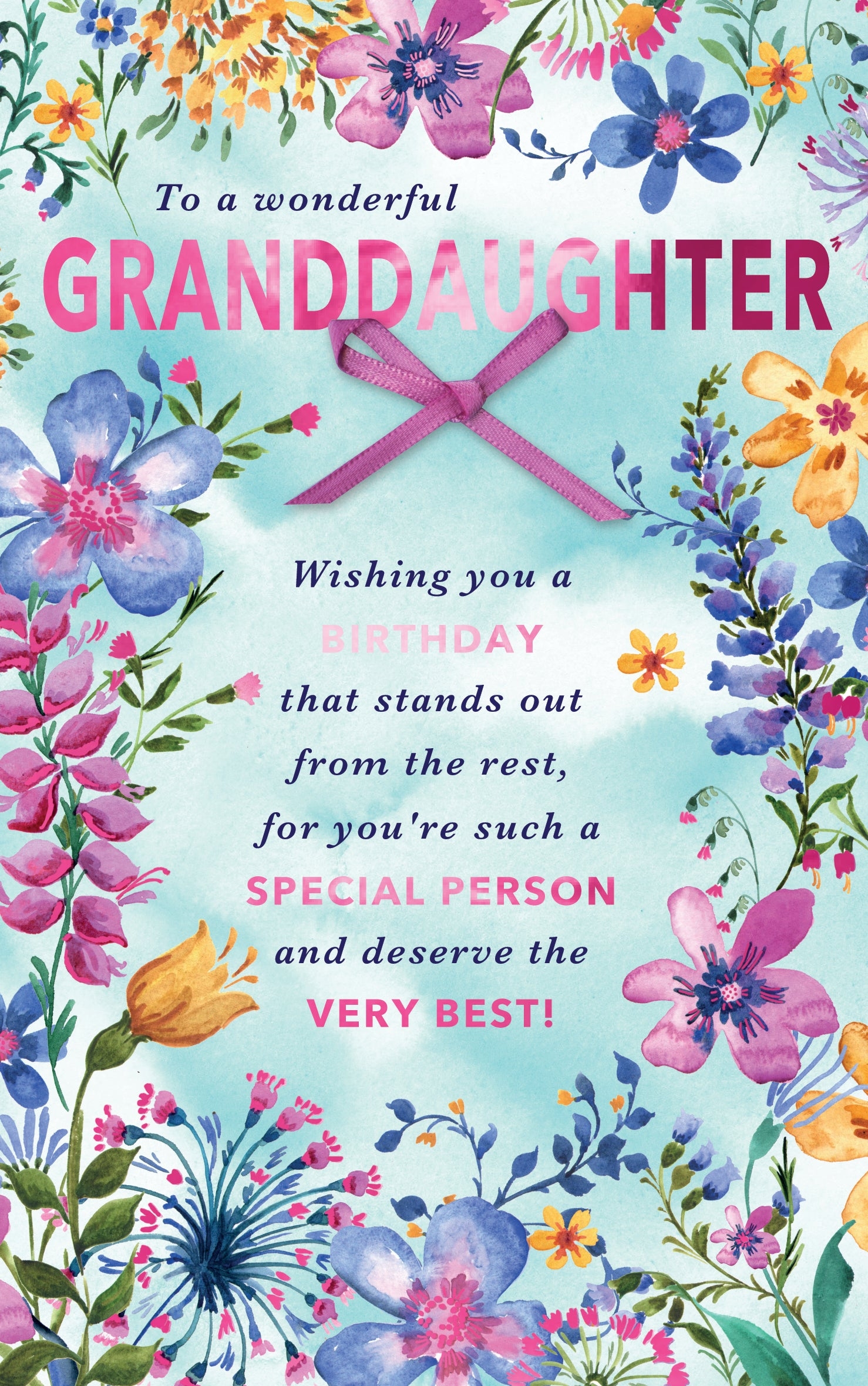 Wonderful Granddaughter Embellished Birthday Greeting Card Love Kate s
