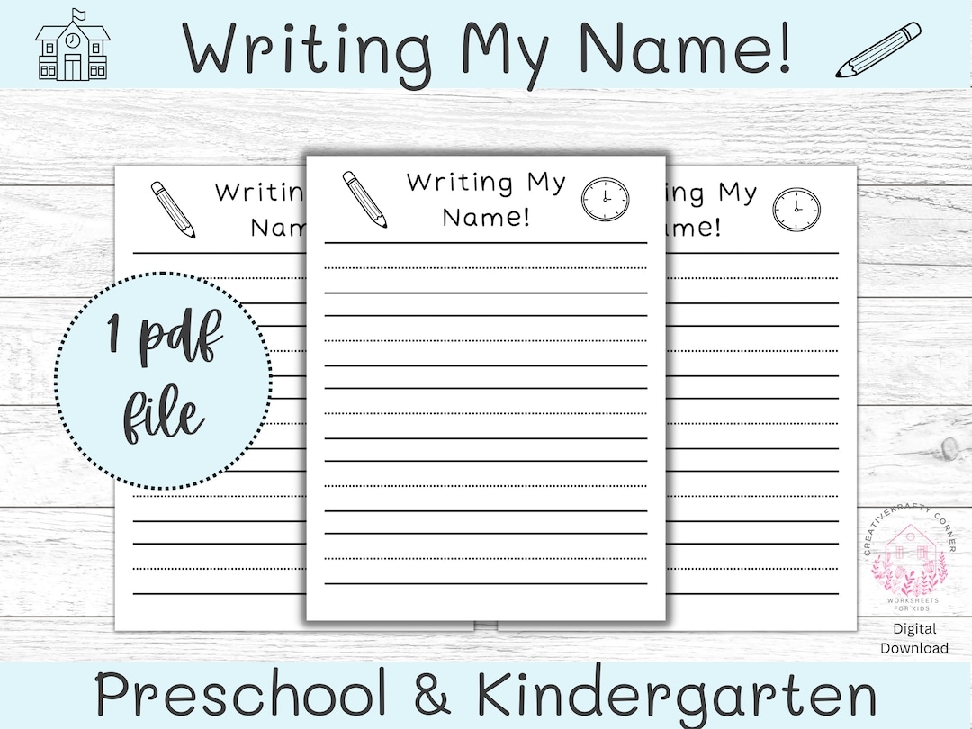 i can write my name worksheet