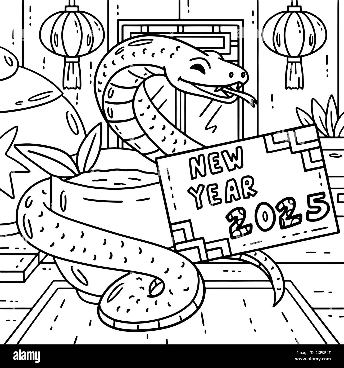 new year coloring pages 2025
